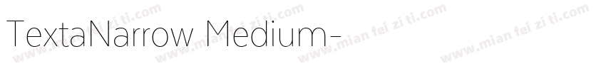 TextaNarrow Medium字体转换